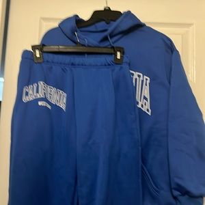 Blue pants and sweater sets for women,SHEIN brand.Z:S.